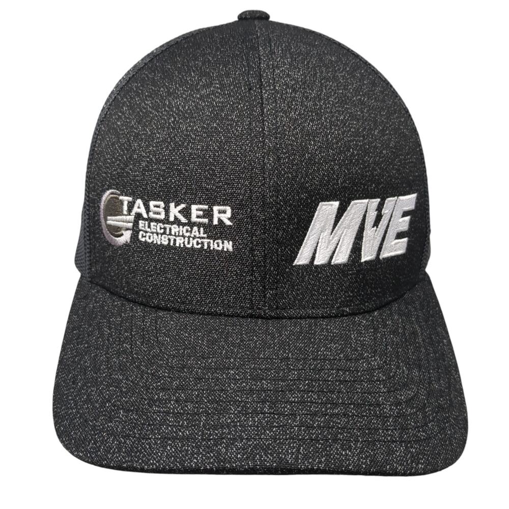 Tasker Electrical Construction Mve Trucker Hat Black One Size Pacific Headwear